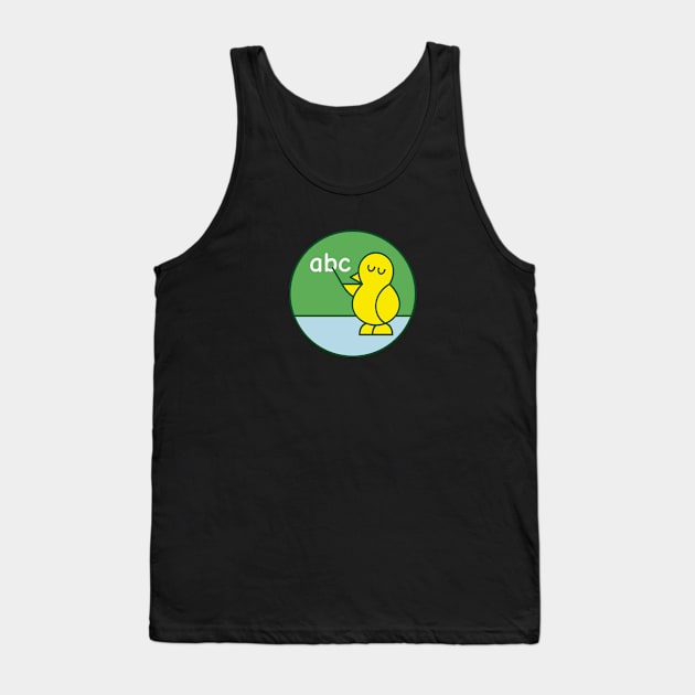 Little Teacher Duck Illustration Tank Top by wombatbiscuits